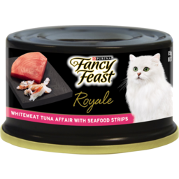 Photo of Purina Fancy Feast Royale Whitemeat Tuna Affair With Seafood Strips Cat Food