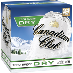 Photo of Canadian Club Zero Sugar Dry 24x375ml