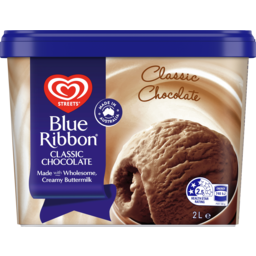 Photo of Blue Ribbon Dessert Tub Classic Chocolate Made In Australia 2l
