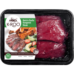 Photo of K-Roo Kangaroo Herb & Garlic Steak 