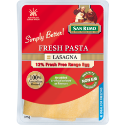 Photo of San Remo Fresh Pasta Lasagna 375g 375g