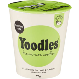 Photo of Yoodles Brown Rice Noodles Chicken Flavour 70g