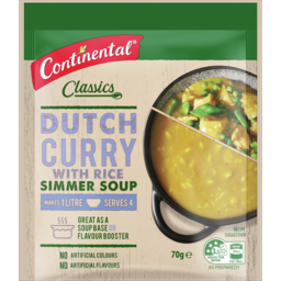Photo of Continental Simmer Soup Dutch Curry & Rice 70g