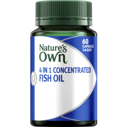 Photo of Natures Own 4 In 1 Concentrated Fish Oil Odourless Capsules 60 Pack