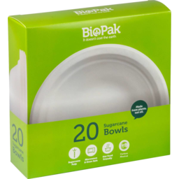 Photo of Biopak Bowls Paper 500ml 20pk