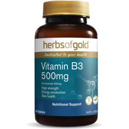 Photo of Herbs of Gold Vitamin B3 500mg 60 Tabs