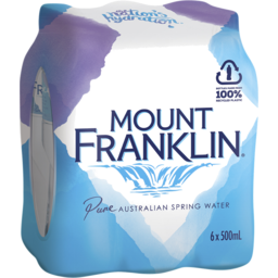 Photo of Mount Franklin Still Water Multipack Bottles 6x500ml