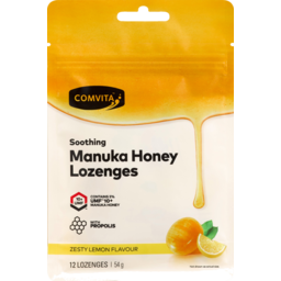 Photo of Comvita Manuka Honey Lozenges (With Propolis) - Lemon 12 Loz