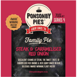 Photo of Ponsonby Pie Family Steak & Red Onion