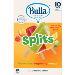 Photo of Bulla Splits Raspberry/Lemon-Lime/Mango 10pk 750ml