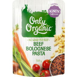 Photo of Only Organic Kindy Beef Bolognese Pasta 1-5 Years