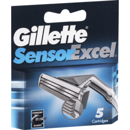 Photo of Gillette Sensor Excel® Comfort Blades™ Refill 5 Cartridges