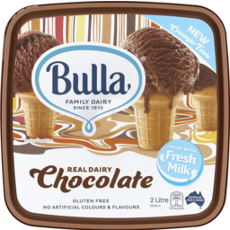 Photo of Bulla Ice Cream Chocolate Flip Top 2l