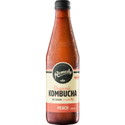 Photo of Remedy Kombucha Organic Kombucha Peach Drink 330ml