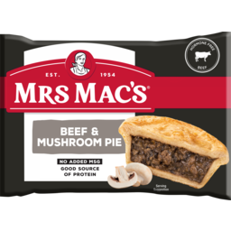 Photo of Mrs Mac's Beef & Mushroom Pie