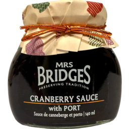 Photo of Mrs Bridges Cranberry Sauce with Port