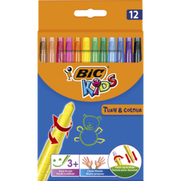 Photo of Bic Kids Turn & Colour Wax Crayons 12 Pack