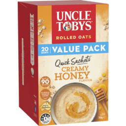 Photo of Uncle Tobys Oats Quick Sachets Breakfast Cereal Creamy Honey 700g 