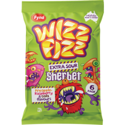 Photo of Fyna Wizz Fizz Extra Sour Sherbet 6 Pack