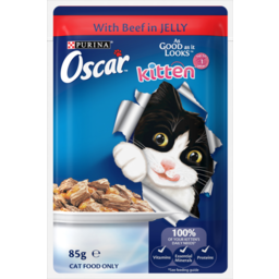 Photo of Purina Oscar Kitten Pet Food As Good As It Looks Beef 85g
