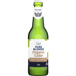 Photo of Pure Blonde Organic Cider 4.2% 355ml Bottle