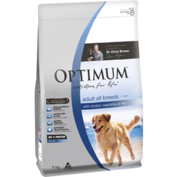 Photo of Optimum Dry Dog Food With Chicken, Vegetables & Rice 3kg Bag