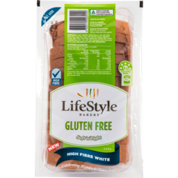 Photo of Lifestyle Bakery Gluten Free Soft N Light High Fibre White Loaf 500g