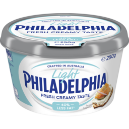Photo of Kraft Philadelphia Light Cream Cheese Tub 250gm
