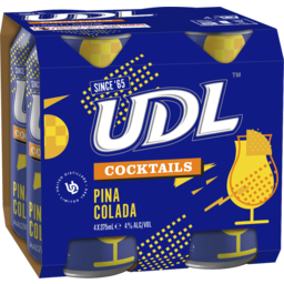 Photo of UDL Cocktails Pina Colada 375ml 4 Pack