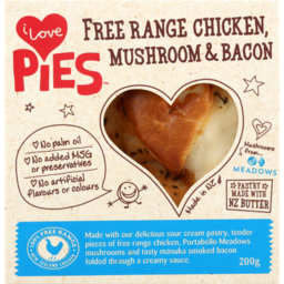 Photo of I Love Pies Chicken Mushroom & Bacon