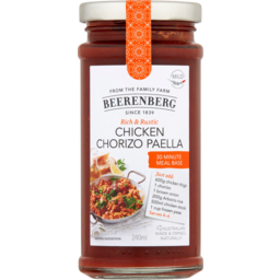 Photo of Beerenberg Rich & Rustic Chicken Chorizo Paella Meal Base 240ml
