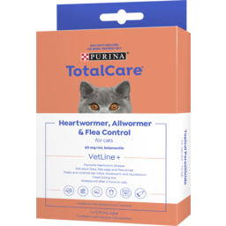 Photo of Purina Total Care Heartwormer, Allwormer & Flea Control For Cats (2.6 - 7.5kg) 1 X 0.75ml Pipette