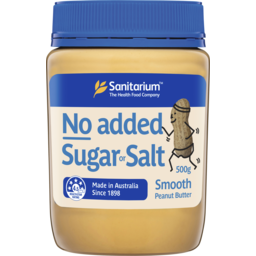 Photo of Sanitarium Peanut Butter Smooth No Added Salt 500g