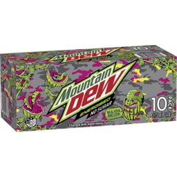 Photo of Mountain Dew Energised Sugar Free Major Melon Soft Drink Multipack Cans Pack