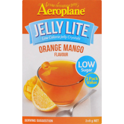 Photo of Aeroplane Jelly Lite Orange/Mango 2x9gm