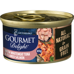 Photo of Gourmet Delight Whitemeat Tuna With Flaked Salmon 85g