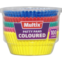 Photo of Multix Coloured Paper Patty Pans Large 100 Pack
