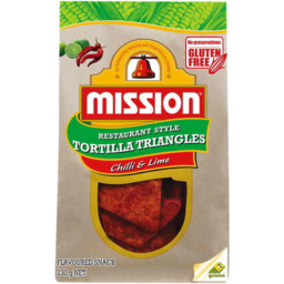 Photo of Mission Tortilla Triangles Chilli & Lime Corn Chips 230g