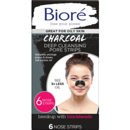 Photo of Biore Charcoal Deep Cleansing Pore Strips 6pk