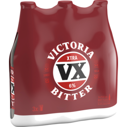 Photo of Victoria Bitter Xtra (Vx) 3 X 750ml Bottle 