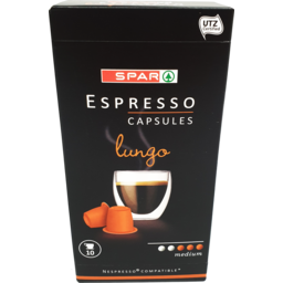 Photo of SPAR Espresso Capsules Lungo 10pack