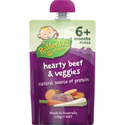 Photo of Raffertys Garden Hearty Beef & Veggie Puree Premium Baby Food