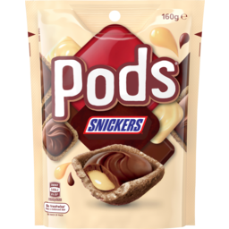 Photo of Snickerspods Pods Snickers Chocolate Snack & Share Bag 160g 160g