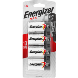 Photo of Energizer Max Alkaline D Batteries 4 Pack