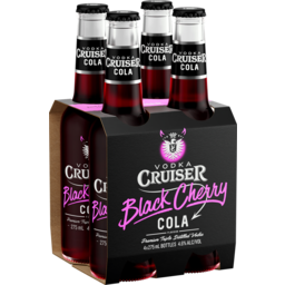 Photo of Vodka Cruiser Black Cherry Cola 4.6% 4 Bottle Cluster