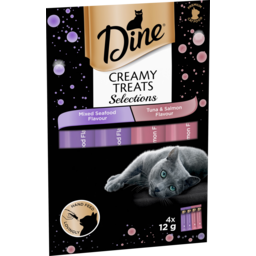 Photo of Dine Creamy Treats Seafood Selection Cat Food