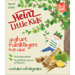 Photo of Heinz Little Kids Fruit Salad Yoghurt Muesli Bars 1-3 Years 6 Bars