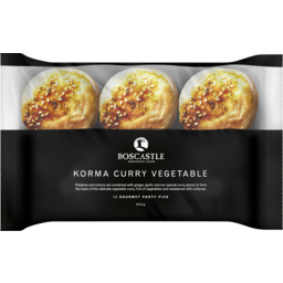 Photo of Boscastle Gourmet Party Pies Korma Curry Vegetable 12 Pack