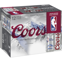 Photo of Coors Nba 355ml 12pack Cans 