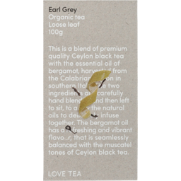 Photo of LOVE TEA:LT Earl Grey Loose Leaf Tea 100g